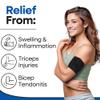 ARMSTRONG AMERICA Bicep Tendonitis Brace, Bicep Band & Upper Arm Compression Sleeve I Triceps & Biceps Muscle Support For Upper Arm Tendonitis Pain Relief Or Bicep Strains (LARGE 10" to 16") view 2