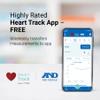 A&D Medical Digital Body Weight Scale - UC-352BLE - Bluetooth Bathroom Weight Machine, Syncs with A&D Heart Track App - 450lb (200kg) - Batteries Included, Black view 3