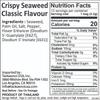 Big Crispy Seaweed Snack Sheets by Tao Kae Noi | Classic Thai Seaweed Chip | Healthy Nori Snacks for Kids and Adults | Low Calorie Seaweed Sheets | 12 Individually Wrapped Sheets per Box, 3.2g each view 4