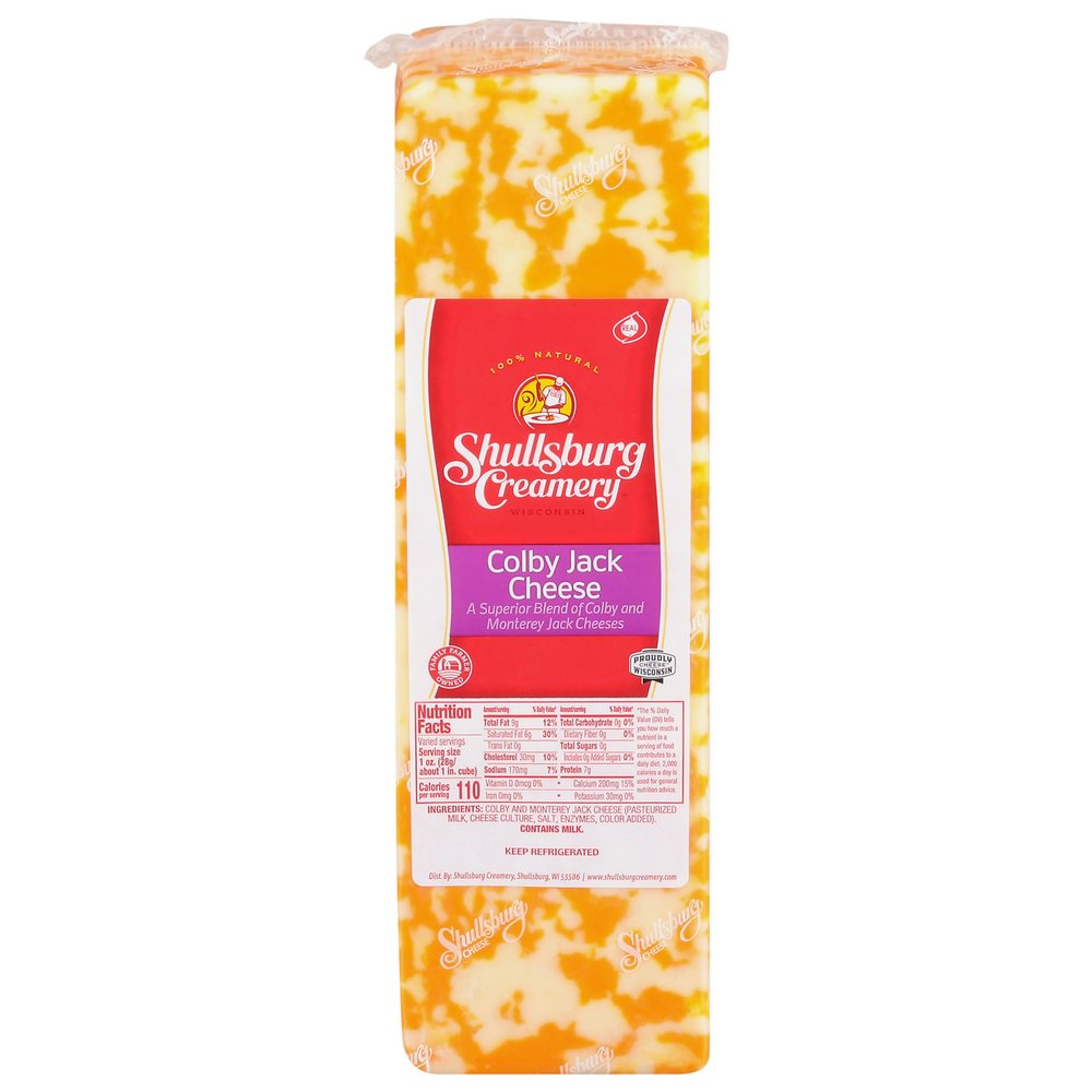 Shullsburg Creamery - Colby Jack Cheese - 5 Pound Loaf