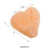 Pure Himalayan Salt Works Heart Massage Stone, Pink Crystal Hand-Carved Stone for Massage Therapy, Deodorant and Salt and Sugar Scrubs, 2.75 W x 3 H x 1.5 D view 2