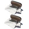2 Packs Metal Folding Reading Glasses with Case Slim Stylish Compact Folding Reading Glasses in Hard Case view 1