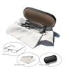 2 Packs Metal Folding Reading Glasses with Case Slim Stylish Compact Folding Reading Glasses in Hard Case view 2