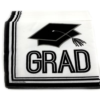 10 packs of 36 Graduation Beverage Cocktail Napkins Paper - Graduation Cap