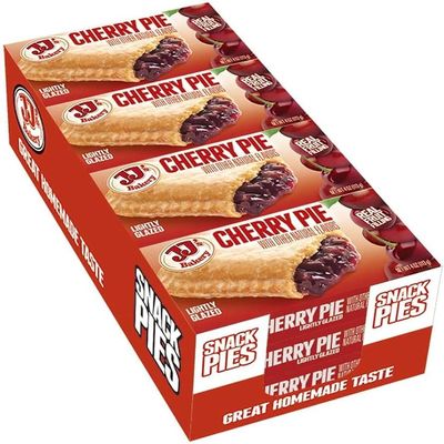 JJ's Bakery Cherry Pie Snack Pies, Individual Dessert, Fresh-Baked, Nut-Free, Kosher Parve, 4 Oz Each (Pack of 12)