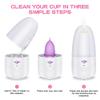 YTYOMUR Menstrual Cup Steamer Sterilizer with 2 Reusable Menstrual Cups, Upgraded Period Cups Cleaner Wash Kit view 3