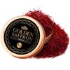 Golden Saffron, Finest Pure Premium All Red Saffron Threads, Grade A+ Super Negin, Non-GMO Verified. For Tea, Paella, Rice, Desserts, Golden Milk and Risotto (5.0 Grams) view 1