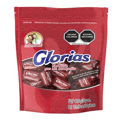 weight: Gloria Chewy Dulce de Leche Candy Bag with Pecans Traditional Mexican & Latin Candy - Sweet Snack Treats - Arequipe, Cajeta, Caramel Sauce - Perfect for Desserts, Snacks, and Parties -21.16 Oz