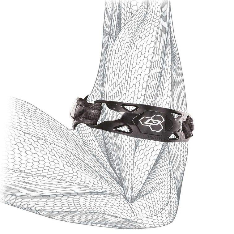 DonJoy Performance WEBTECH Tennis Elbow Strap, Tennis Elbow and Golfer's Elbow, Tendonitis Pain Relief Compression Support Brace - Large/X-Large - Black