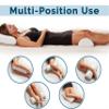 ComfiLife Knee Pillow for Back Sleeping  100% Memory Foam Bolster Pillow for Legs  Under Knee Pillow for Sleeping on Back  Leg & Hip Pain Relief for Side Sleepers  Half Moon Pillow view 4