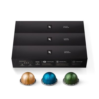 Nespresso Capsules Vertuo, Variety Pack, Medium and Dark Roast Coffee, 30 Count Coffee Pods, Brews 7.8 oz.