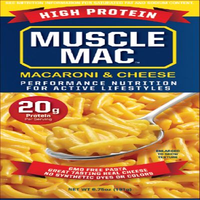 Muscle Mac Macaroni & Cheese, Cheddar Cheese, 6.75 Ounce