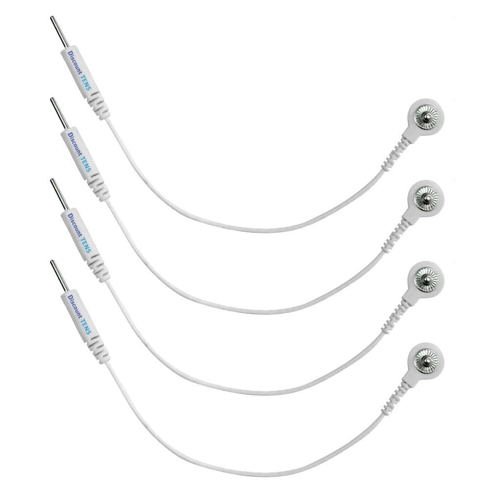Discount TENS - Lead Wire Adapters, Convert 3.5mm Snap to 2mm Pin, (Pack of 4)