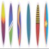 12 Count Surfboards Cake and Cupcake Toppers, Assorted view 1