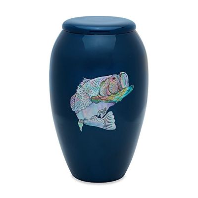 MOP Bass on Blue Adult Cremation Urn