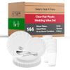 Elegant Disposable Plastic Dinnerware Set for 144 Guests-Flared Clear Dinner Plates, Dessert Salad Plates, Silver Cutlery Set & Cups For All Occasions view 1
