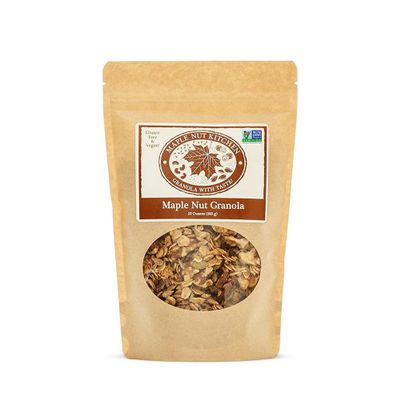 Maple Nut Kitchen Maple Nut Granola 10 oz Vegan & Gluten-Free Oats with Walnuts, Pumpkin & Sunflower Seeds | Low Sugar, Healthy Granola for Breakfast | Maple Syrup, Olive Oil, Crunchy Cereal Clusters