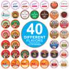 Crazy Cups Flavored Coffee Pods Variety Pack for Keurig K Cups Brewers, Assorted Flavored Coffee Sampler, 40 Count view 1