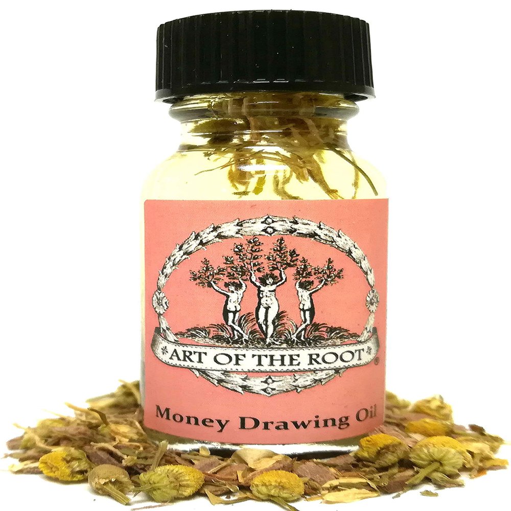 Art of the Root Money Drawing Oil - Handmade with Herbs & Essential Oils for Wealth, Prosperity, Success & Abundance Rituals