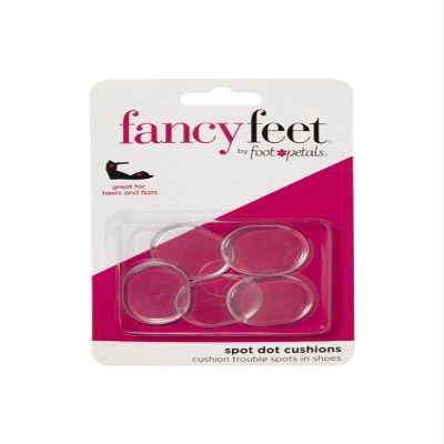 Foot Petals Spot Dot Cushion, Pressure Point Solution for Blister Relief, Rub Protection, Women's Heels, Pumps, Flats, Gel, 6 Pieces