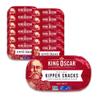 King Oscar Kipper Snacks, 3.54 Ounce Cans (Pack of 12), Lightly Smoked Herring Fillets, Wild Caught Canned Herring view 1