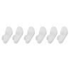 12 Pairs of Nobles Diabetic White Non Skid Gripper Hospital Slipper Crew Socks Size 10-13 view 1