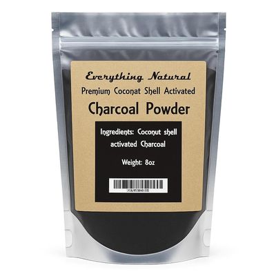 Extra Large Activated Charcoal Powder. Food Grade, Alleviates Gas & Bloating, Natural Teeth Whitener, Rejuvenates Skin, Promotes Natural detoxification derived from Coconut Shells