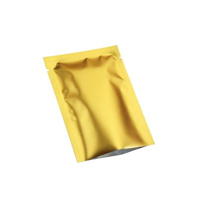 200PCS Matte Gold Metallic Foil Open Top Mylar Bags 8x12cm (3.1x4.7")