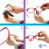 2.5mm Anti-Slip Adhesive Contoured Soft Silicone Eyeglass Nose Pads with Super Sticky Backing - 5 Pair view 3
