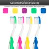 PRO-SYS Kids Toothbrush (Colorful 4-Pack) - Made with Soft Dupont bristles (Ages 2-5 for Toddlers and Young Children) view 2