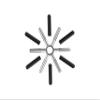 Krome Dispense Replacement Stainless Steel Disk for Glass Rinser Rinser Universal Rinser Disk Replacement C4016 view 1