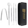MACS Dentist Prepared Tools KIT-Dental Pick Dental Floss Threaders Toothpicks Dental Hygiene Kit Set Dental Instruments High Grade Stainless Steel Tarter Scraper,Tarter Remover by Macs view 1