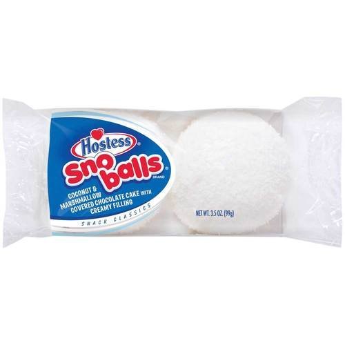 Sno Balls Single Serve Cake, 3.5 Ounce -- 36 per case.