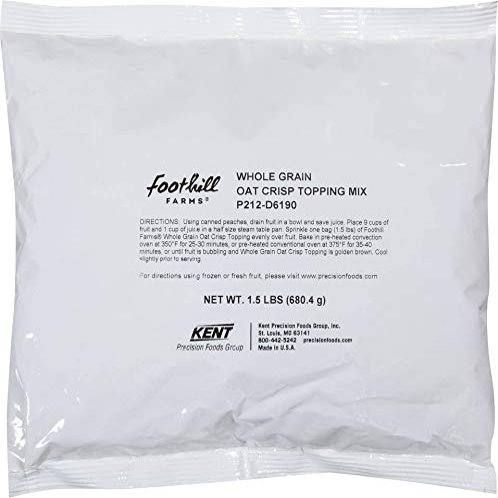Foothill Farms Whole Grain Oat Crisp Topping Mix, 1.5 Pound -- 6 per case.