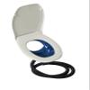 Separett Privy Urine-Separating Toilet Seat Kit | Blue Bowl | Hinged Lid | Non-Electric | For DIY Compost Toilet Builds in Cabins, Sheds & Off-Grid Settings view 1