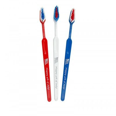 Tess Oral Health Happy 4th of July Child Toothbrush (72 Count) - Make Independence Day Special for Kids!