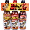 Kick Yo' As Hot Sauce Bottles Gift Set - Ghost Pepper, Scorpion and Carolina Reaper Hot Sauces - Try if you dare!  Perfect Stocking Stuffers or Christmas Gifts for the Hot Sauce Fan view 1