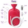 Flents Douche and Enema Combination Kit for Men and Women, Large Capacity, Multipurpose Cleaning System for Personal Hygiene, Colon Detox Cleanse, Made with Comfortable Material, Red (1.66 L) view 3
