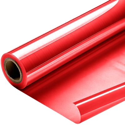 Better crafts Red Cellophane Wrap 40'' x 100' Roll - Colored Cellophane Sheets for Craft Baskets, Gift Wrapping Supplies, Plastic Wrap for Gift Baskets