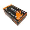 SAS Safety 66573 Astro Grip Powder-Free Nitrile Disposable Glove, Large, Pack of 100, Orange view 1