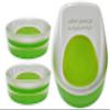 2 Pack - KidSole Shock Absorbing Lightweight Gel Heel Cups For Kid's With Sensitive Heels, Heel Spurs, Plantar Fasciitis, or Ankle Pain (Green Kids Size 2-6) view 1