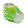 2 Pack - KidSole Shock Absorbing Lightweight Gel Heel Cups For Kid's With Sensitive Heels, Heel Spurs, Plantar Fasciitis, or Ankle Pain (Green Kids Size 2-6) view 2