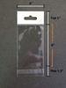 2000 Cello Bags 4x6 Inch, (H) Resealable w/Hanging Header Hang TOP view 2