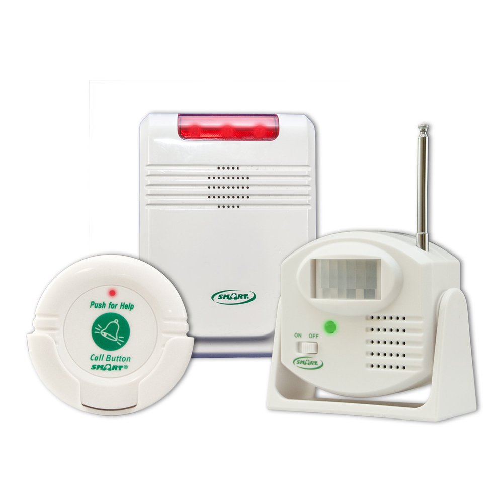 Smart Caregiver Cordless Motion Sensor and Nurse Call System for Fall Prevention Know When They Need Help or are Getting up!