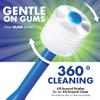 Brilliant Oral Care Baby Toothbrush with Soft Bristles and Round Head, for a Toddler Approved, Easy to Use All-Around Clean Mouth, Ages 0-2 Years, Blue, 1 Pack view 4