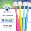 Brilliant Oral Care Baby Toothbrush with Soft Bristles and Round Head, for a Toddler Approved, Easy to Use All-Around Clean Mouth, Ages 0-2 Years, Pink, 1 Pack view 2