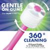 Brilliant Oral Care Baby Toothbrush with Soft Bristles and Round Head, for a Toddler Approved, Easy to Use All-Around Clean Mouth, Ages 0-2 Years, Pink, 1 Pack view 4