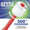Brilliant Oral Care Kids Toothbrush with Soft Bristles and Round Head, for a Child Approved, Easy to Use All-Around Clean Mouth, Ages 5-9 Years, Royal Blue, 1 Pack view 4