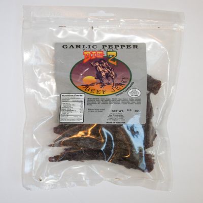 Big Z Jerky Garlic Pepper Beef Jerky