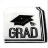 10 packs of 36 Graduation Luncheon Dinner Napkins Paper - Graduation Cap view 1